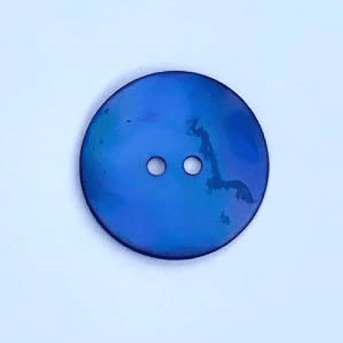 Blå Perlemorsknap 22 mm