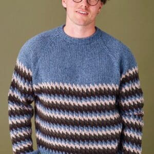 Strikkeopskrift på sweater til mænd