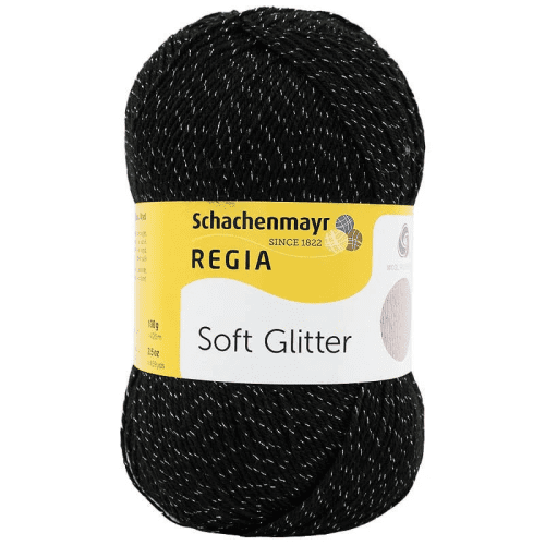 Regia Soft Glitter 00099 Sort