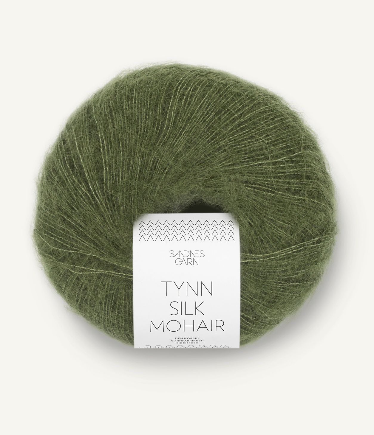 Garn Tynn Silk Mohair 9062 Olivengrøn