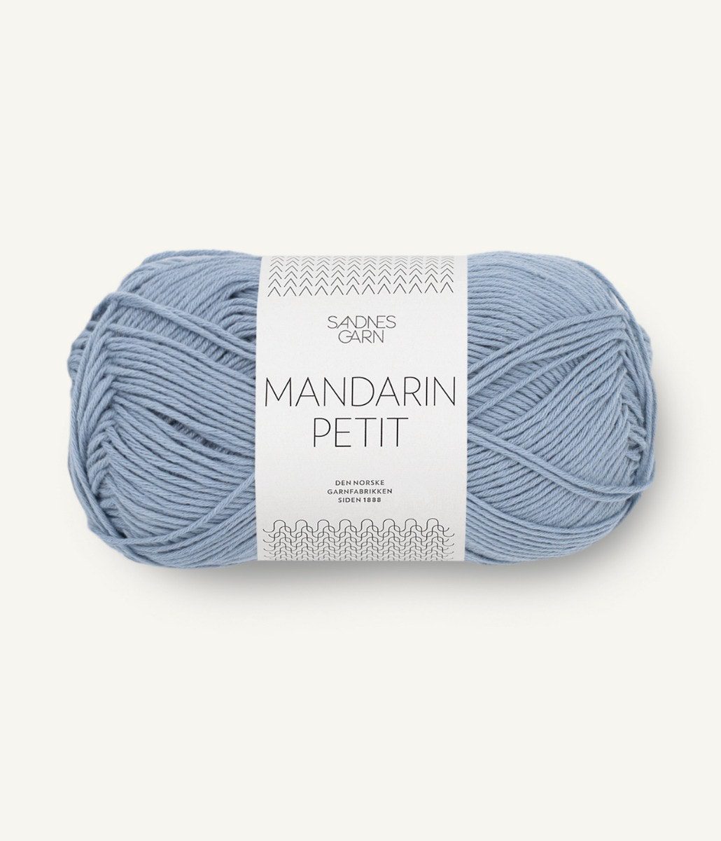 Bomuldsgarn Mandarin Petit 6032 Blå Hortensia