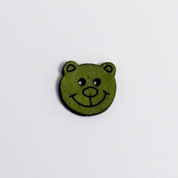 kokosknap-med-bamse-15-mm-groen