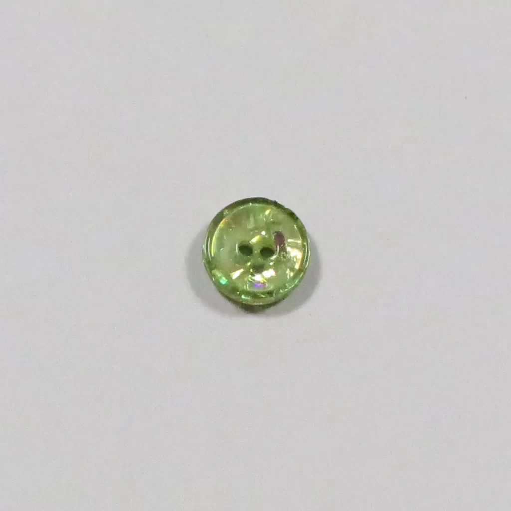 Shiny plastikknap 11 mm Grøn