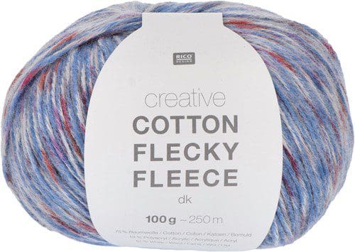 Cotton Flecky Fleece 010 Aqua