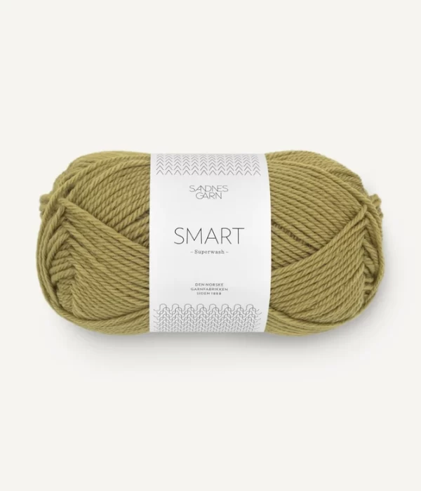 Garn Smart 9844 Lys Mosegrøn