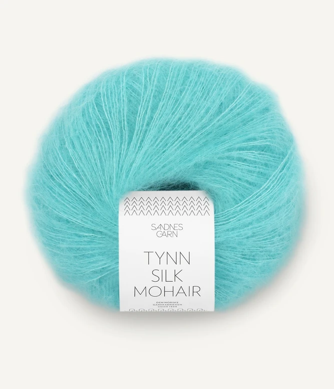 Garn Tynn Silk Mohair 7213 Blå Turkis