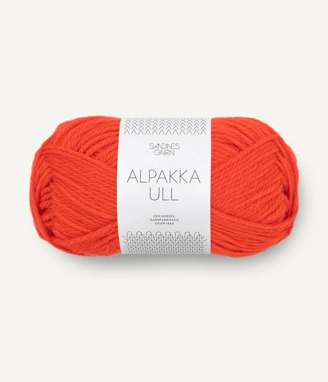 Garn Alpakka Ull 3819 Spicy Orange