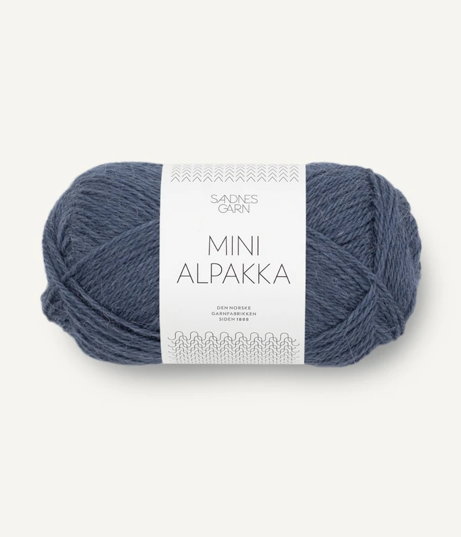 Garn Mini Alpakka 6064 Blåbær