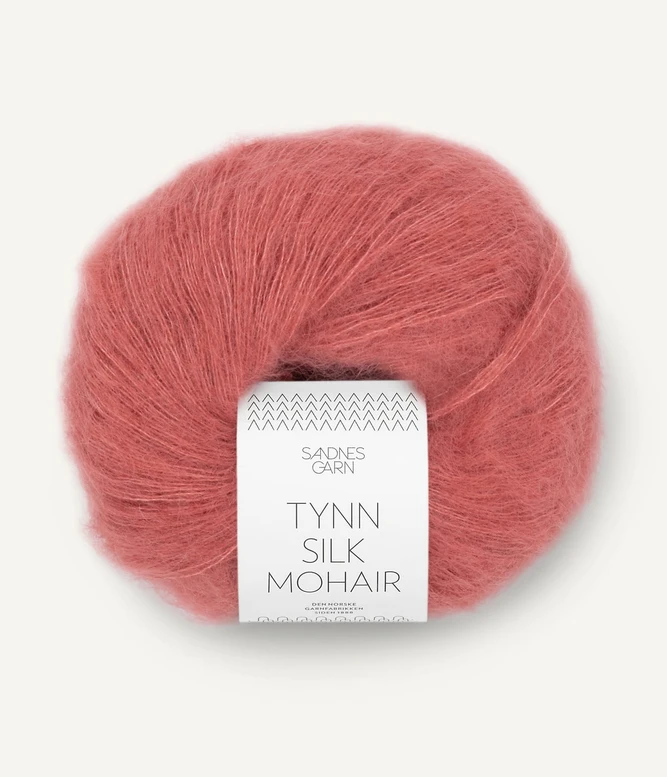 Mohairgarn Tynn Silk Mohair 4025 Lys Sienna