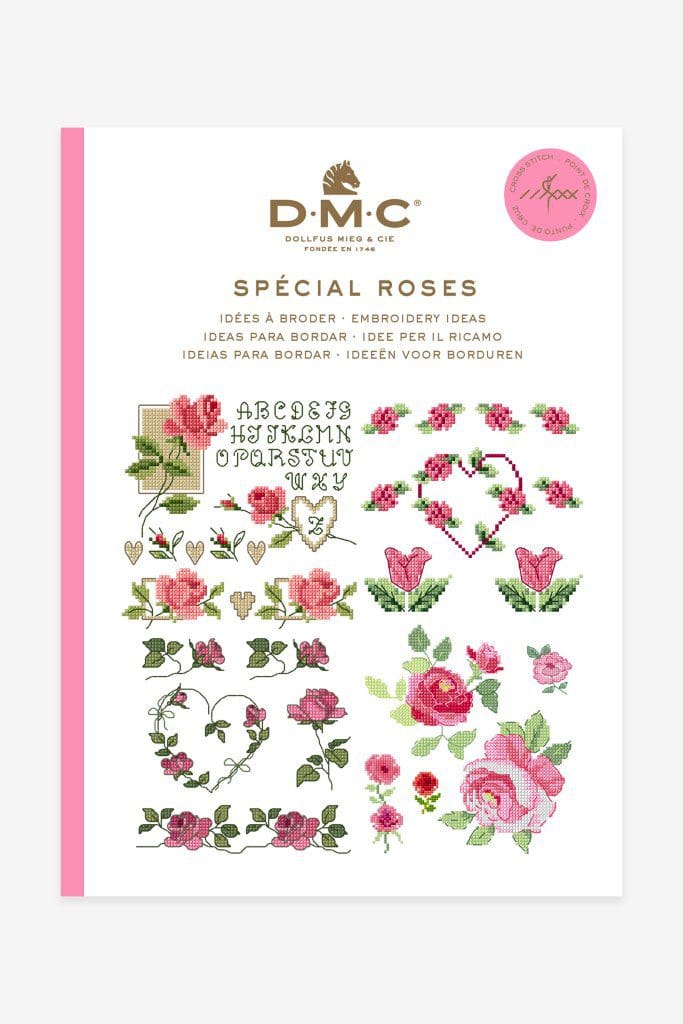 DMC minibog med roser