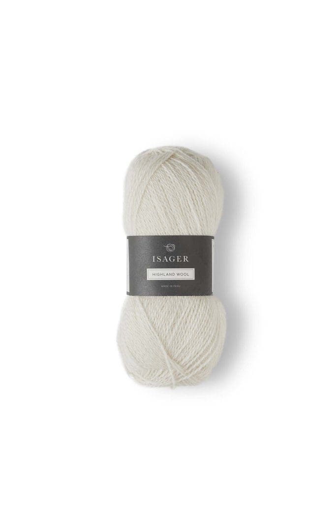 Garn Highland Wool E0 White