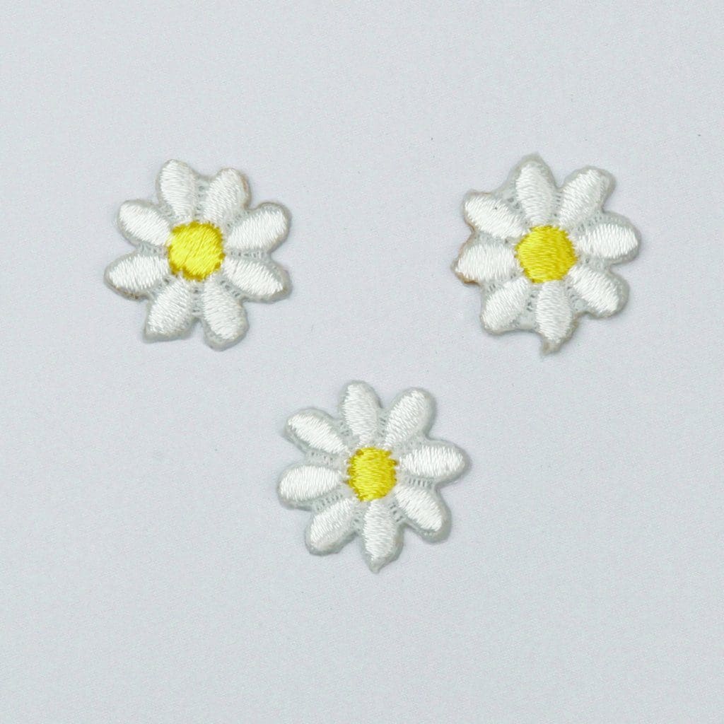 Motiv med hvide blomster
