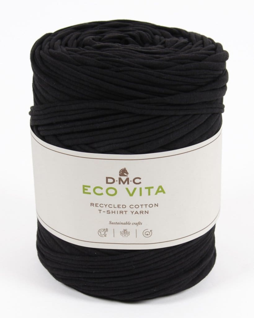 ECO Vita T-Shirt Yarn i sorte nuancer