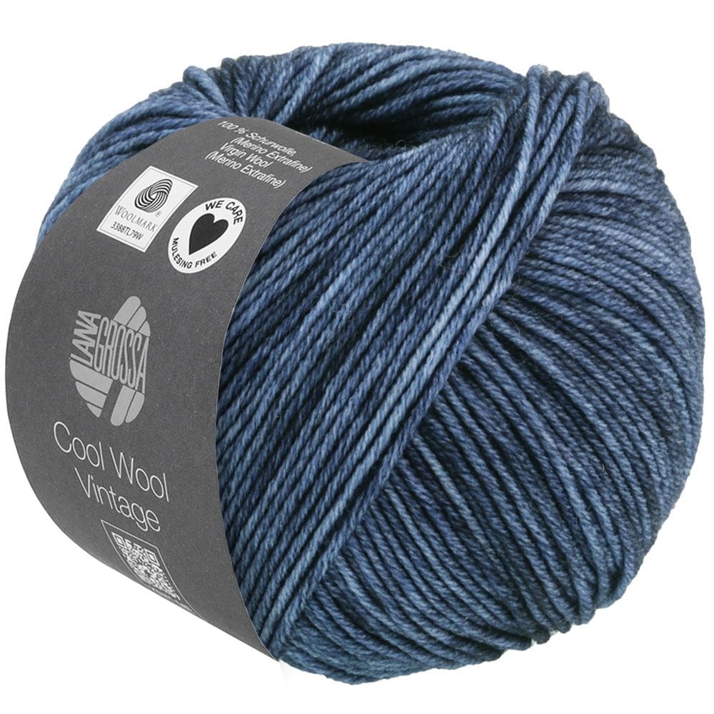 Garn Cool Wool Vintage 7366 Mørkeblå