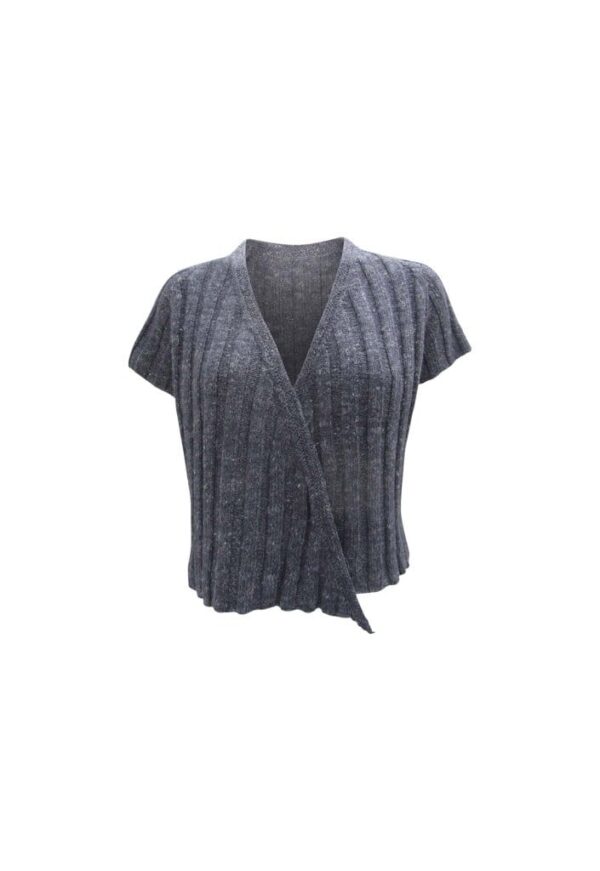 Strikkeopskrift til slå om top