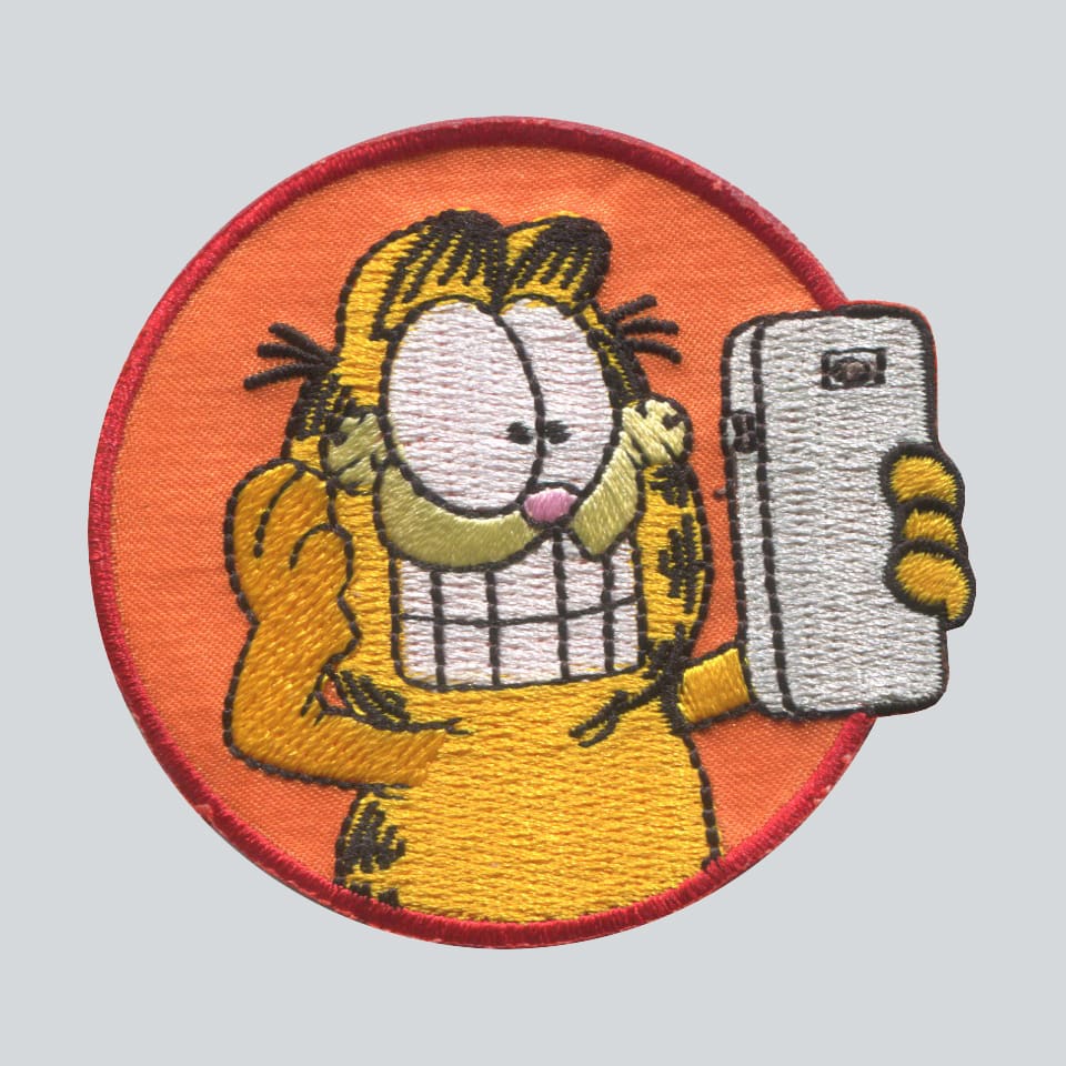 Strygemærke med Garfield