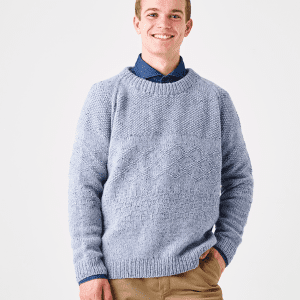 Strikkeopskrift til en sweater til mænd