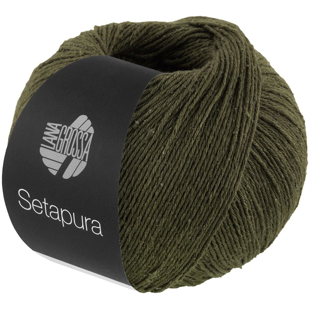 Garn Setapura 03 Mørk Olivengrøn