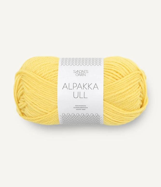 Garn Alpakka Ull 9004 Lemon