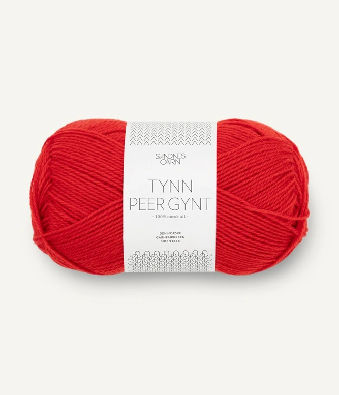Garn Tynn Peer Gynt 4018 Scarlet Red