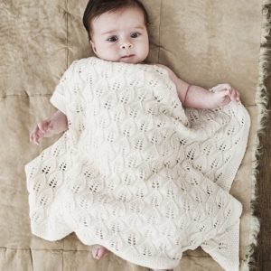 Strikkeopskrift til et meget smukt babytæppe