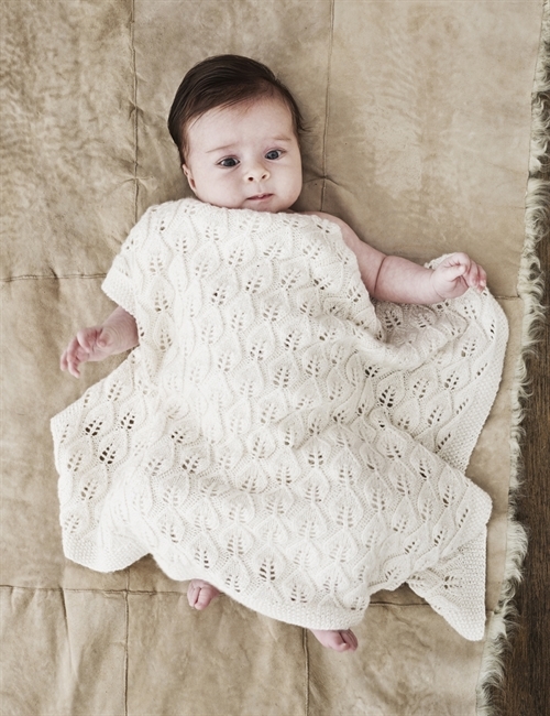 Strikkeopskrift til et meget smukt babytæppe
