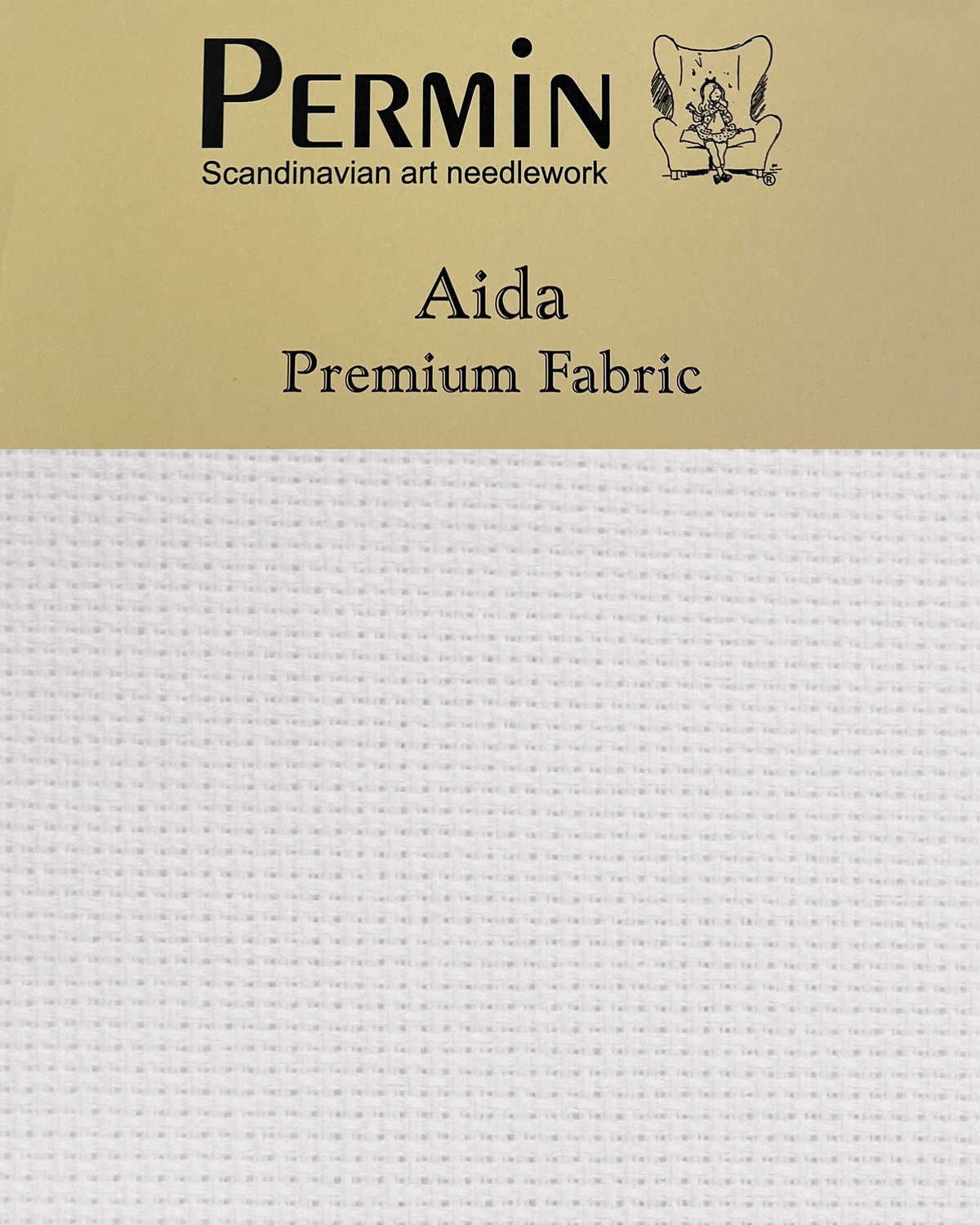 Aida broderistof Antique White Precut 5,4 tr.