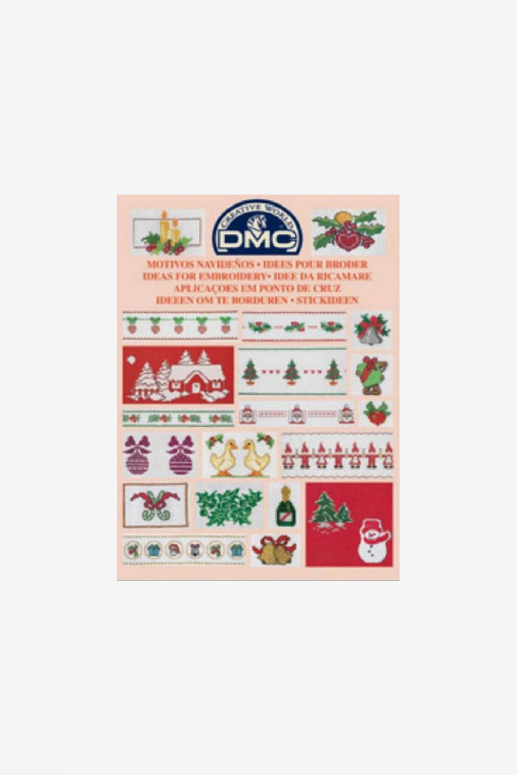 DMC Minibog med julemotiver Bog med mange julebroderimønstre