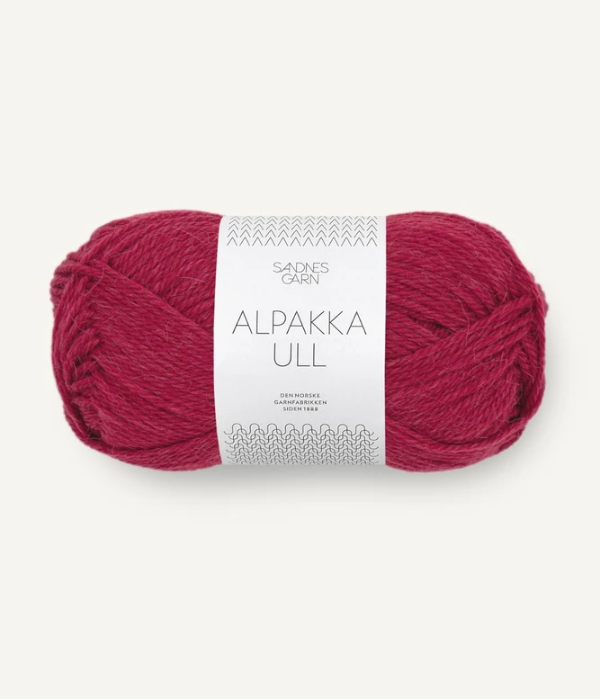 Garn Alpakka Ull 4255 Rumba Red