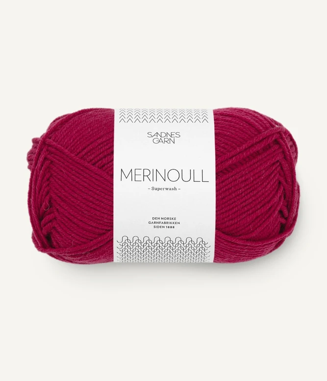 Garn Merinoull 4255 Rumba Red