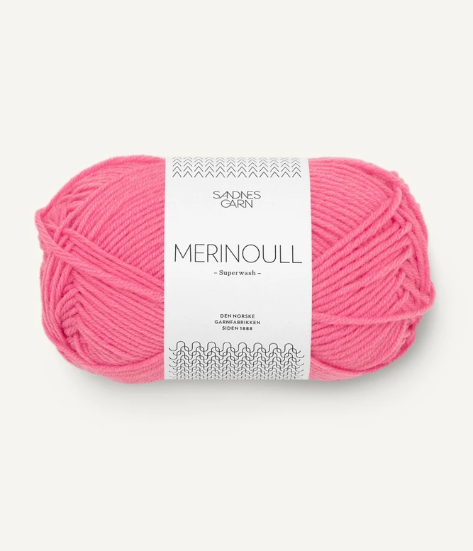 Garn Merinoull 4315 Bubblegum Pink