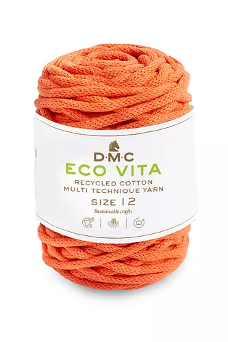 DMC's Eco Vita 12 Orange er et bæredygtigt garn