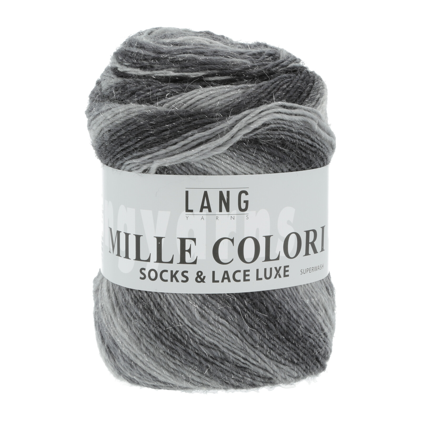 Garn med glimmer Mille Colori Socks & Lace Luxe 0003