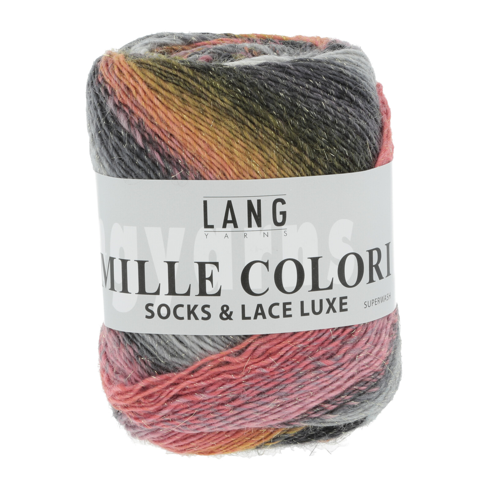 Strømpegarn med glimmer Mille Colori Socks & Lace Luxe 0024