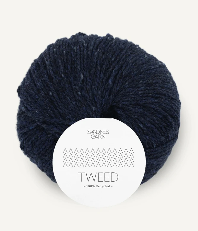 Garn med Tweed Tweed Recycled 5585 Marine