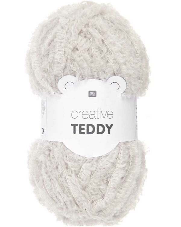 Garn Creative Teddy 001 Råhvid