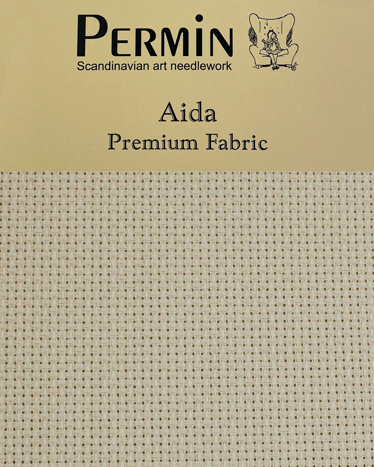 Broderistof Precut broderistof Aida 5,4 tr. Lambswool