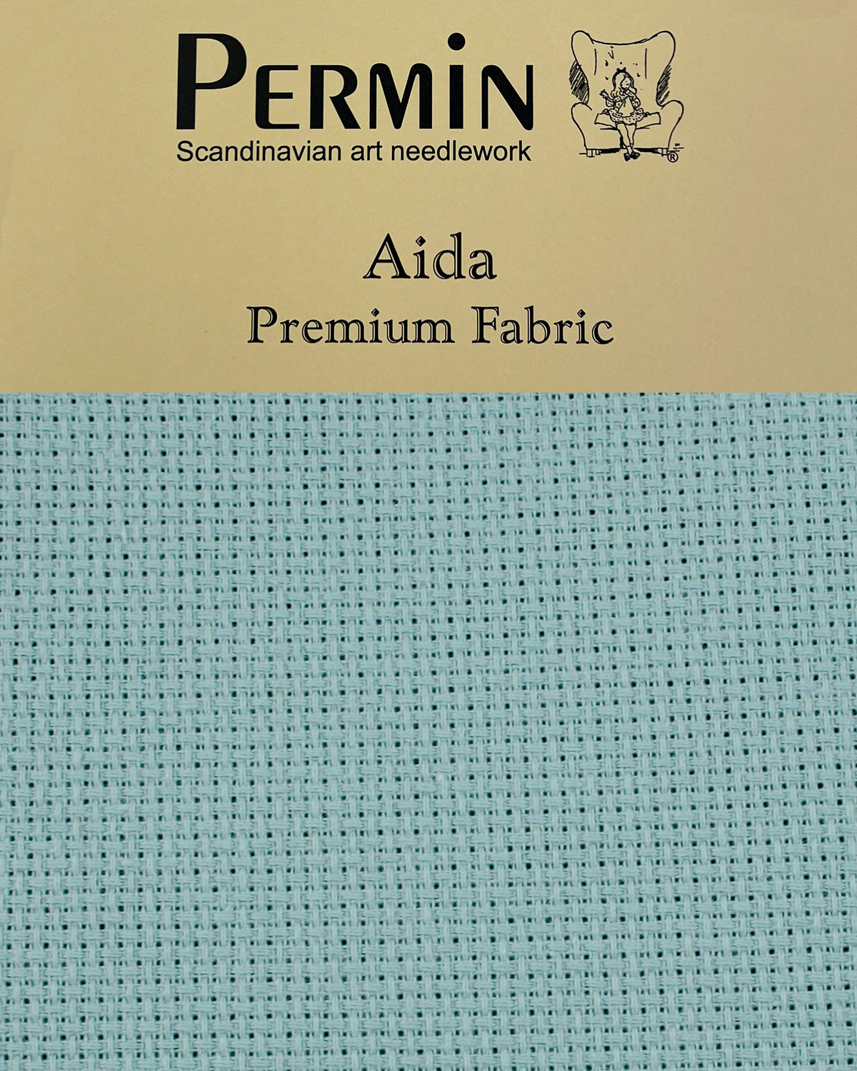 Broderistof Precut broderistof Aida 5,4 tr. Artichoke