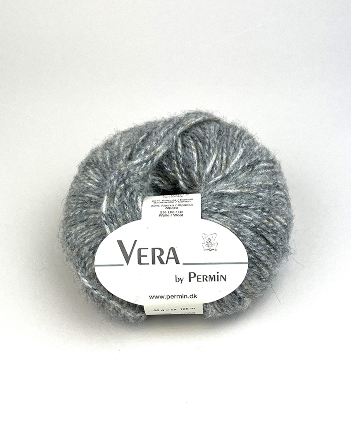 Garn Vera 882508 Gråmeleret