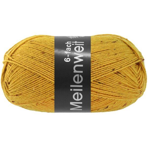 meilenweit-6-traadet-stroempegarn-9251-tweed-sennepsgul