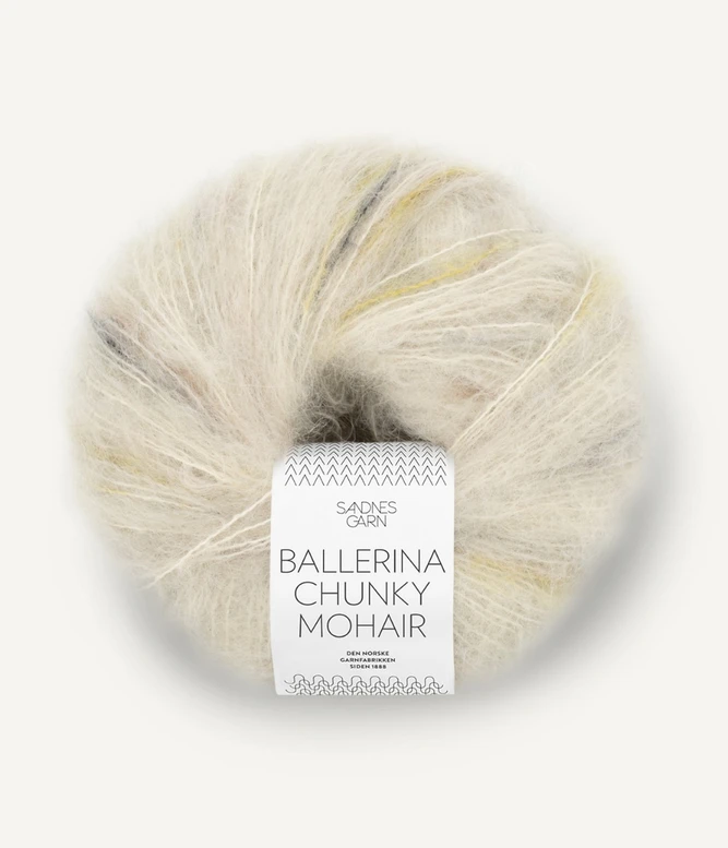 Tykt mohairgarn Ballerina Chunky Mohair 1009 Tutti Frutti