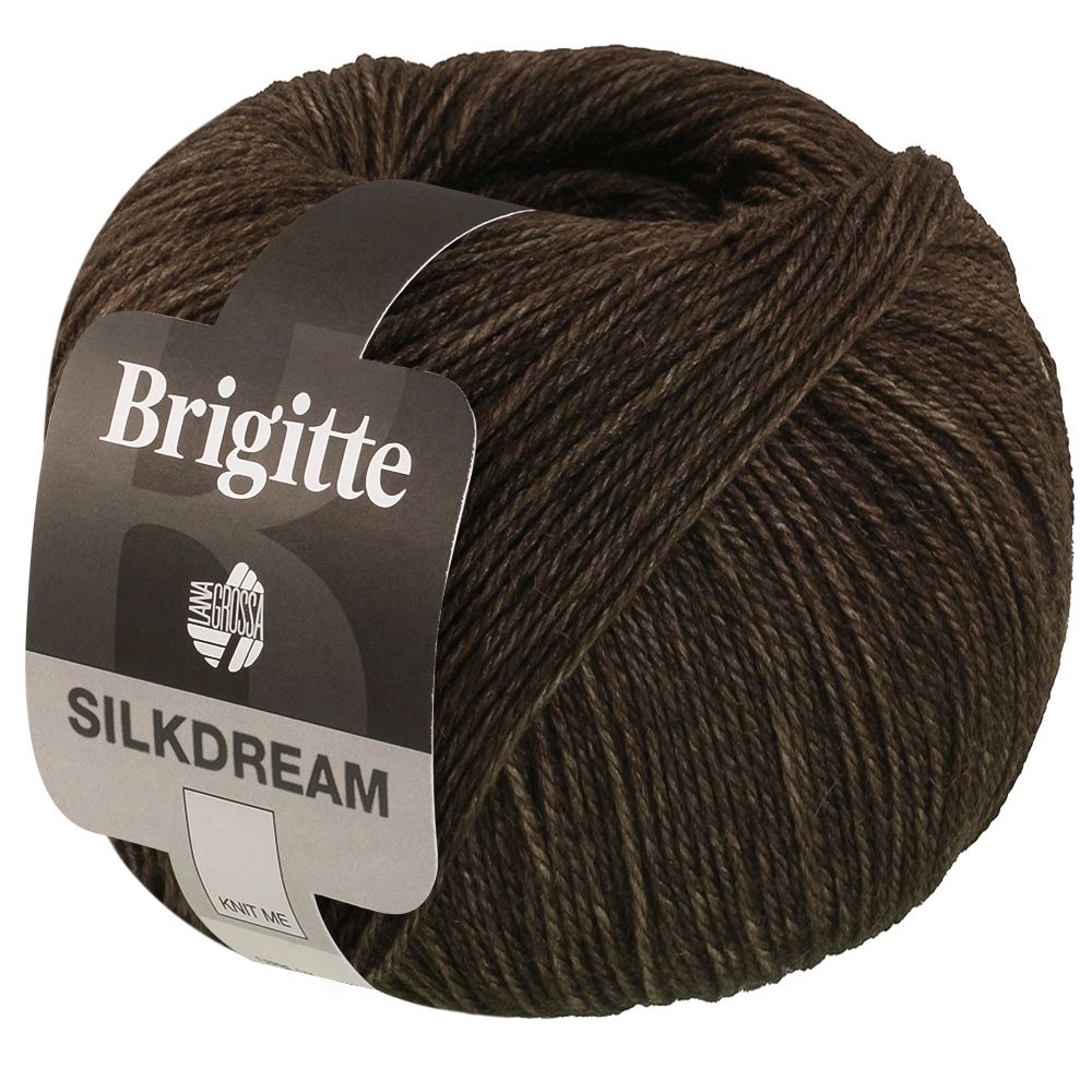 Garn Brigitte Silkdream 3 Gråbrun