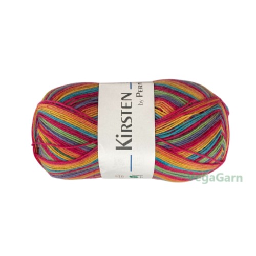 Billigt multifarvet strømpegarn