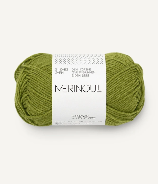 Garn Merinoull 9564 Matcha