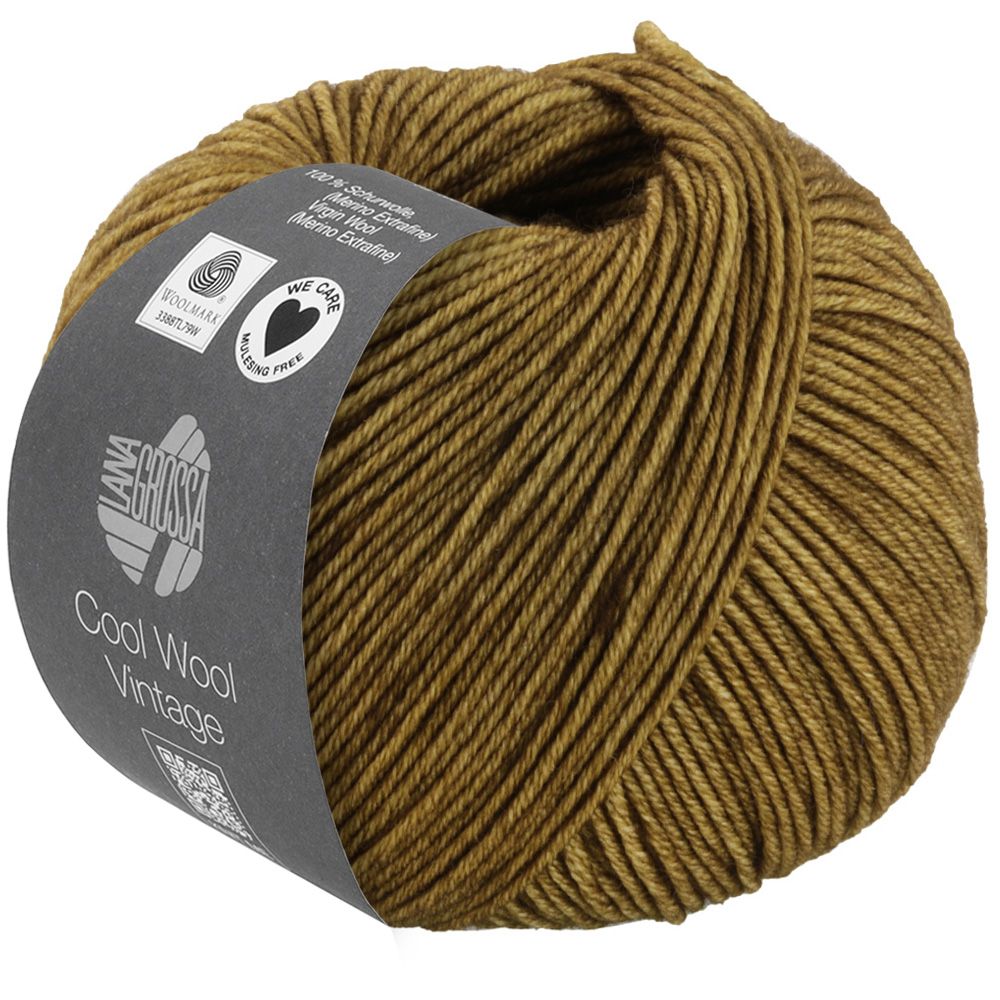 Garn Cool Wool Vintage 7381 Mørk Oliven