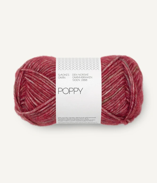 Garn Poppy 4510 Cranberry Crush