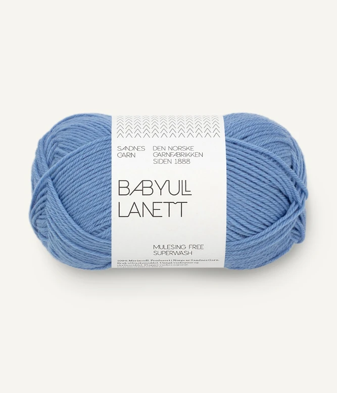 Garn Babyull Lanett 5825 Provence Blue
