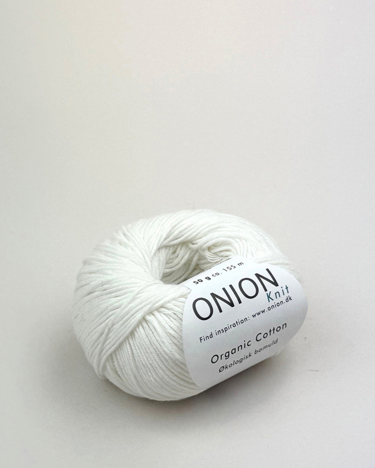 Garn Organic Cotton 770101 Råhvid