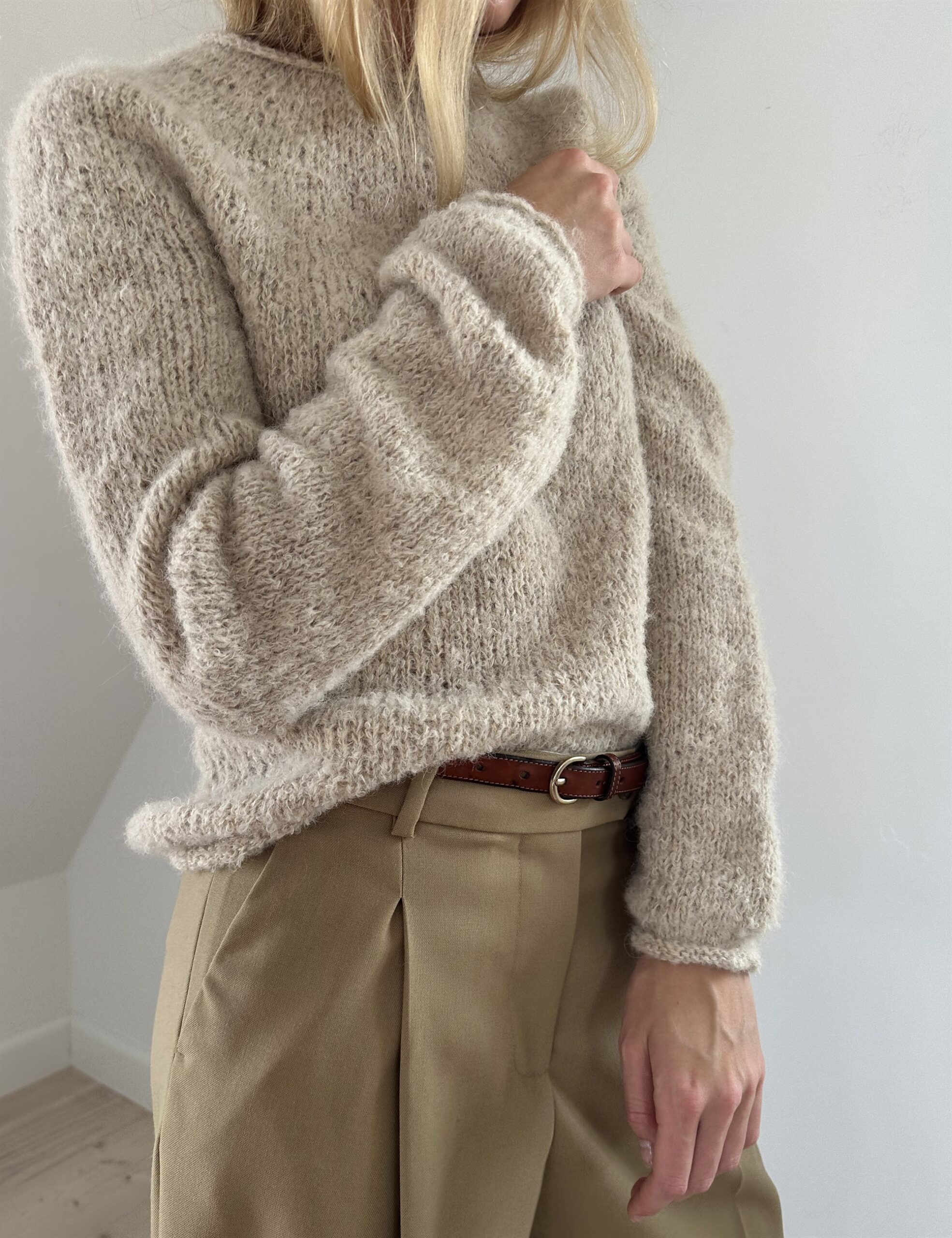 Plain Yoke Sweater 2