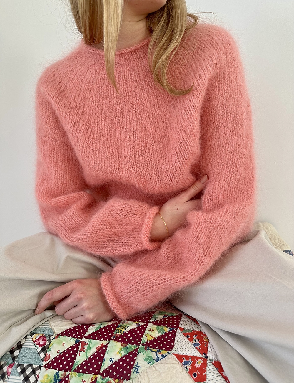 Plain Yoke Sweater 5